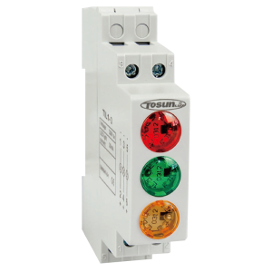 LED-індикатор модульний TIL1-3 RGY, червоний-зелений-жовтий, 230В, AC/DC