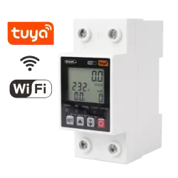 Розумне реле напруги та струму TDP8-63, WIFI, Мультиметр цифровий, АС85-300В, 1-63А Розумне реле напруги та струму TDP8-63, WIFI, Мультиметр цифровий, АС85-300В, 1-63А
