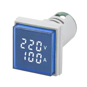 AD22-SAV, 0-100А, 50-500В, синій (Світлосигнальна арматура з індикаторами) AD22-SAV, 0-100А, 50-500В, синій (Світлосигнальна арматура з індикаторами)