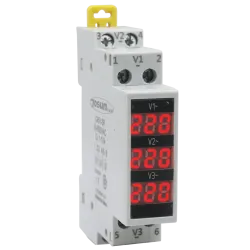 Вольтметр модульний TDD1-3V, АС50-500В (цифровий) Вольтметр модульний TDD1-3V, АС50-500В (цифровий)