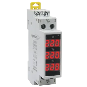 Вольтметр модульний TDD1-3V, АС50-500В (цифровий) Вольтметр модульний TDD1-3V, АС50-500В (цифровий)