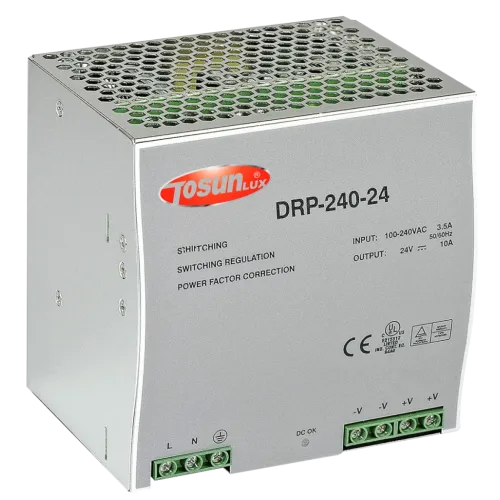 Блок живлення DRP-240-24, 24В, 10А Блок живлення DRP-240-24, 24В, 10А