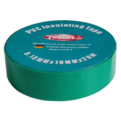 Лента изоляционная PVC, зеленая, 20м (0.13х19) Лента изоляционная PVC, зеленая, 20м (0.13х19)