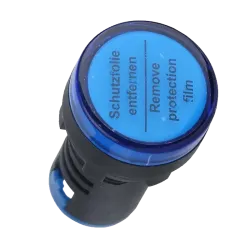 Індикатор світловий AD22-22DS, синій, Ø22, АС 230В, LED Індикатор світловий AD22-22DS, синій, Ø22, АС 230В, LED