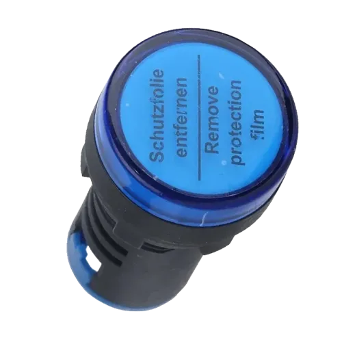 Індикатор світловий AD22-22DS, синій, Ø22, АС 230В, LED Індикатор світловий AD22-22DS, синій, Ø22, АС 230В, LED