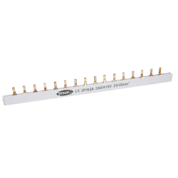 Шина з'єднувальна PIN, 2P, 63A, 1м Шина з'єднувальна PIN, 2P, 63A, 1м