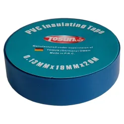 Стрічка ізоляційна PVC, синя, 20м (0.13х19) Стрічка ізоляційна PVC, синя, 20м (0.13х19)