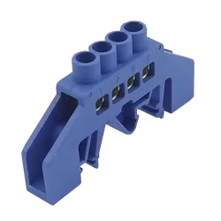 Шина нулевая TS-0812K-01 на DIN-рельсе, 100А, 8х12, 4 отв. Шина нулевая TS-0812K-01 на DIN-рельсе, 100А, 8х12, 4 отв.