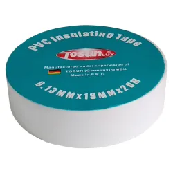 Стрічка ізоляційна PVC, біла, 20м (0.13х19) Стрічка ізоляційна PVC, біла, 20м (0.13х19)