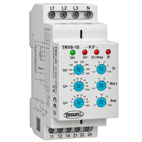 Трифазне реле контролю напруги TRV8-10/M265