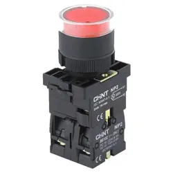 Кнопка пластикова NP2-EW3465 1NO+1NC червона AC/DC 230В(LED) IP40 Кнопка пластикова NP2-EW3465 1NO+1NC червона AC/DC 230В(LED) IP40