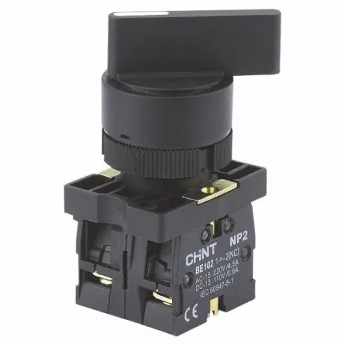 Переключатель NP2-EJ25 2 положения с фиксацией 1NO+1NC IP40 Переключатель NP2-EJ25 2 положения с фиксацией 1NO+1NC IP40