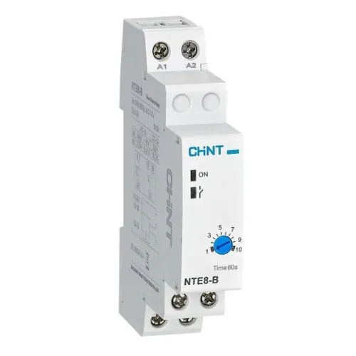 Реле задержки времени NTE8-B 1s-10s AC230V на включение 1NO Реле задержки времени NTE8-B 1s-10s AC230V на включение 1NO