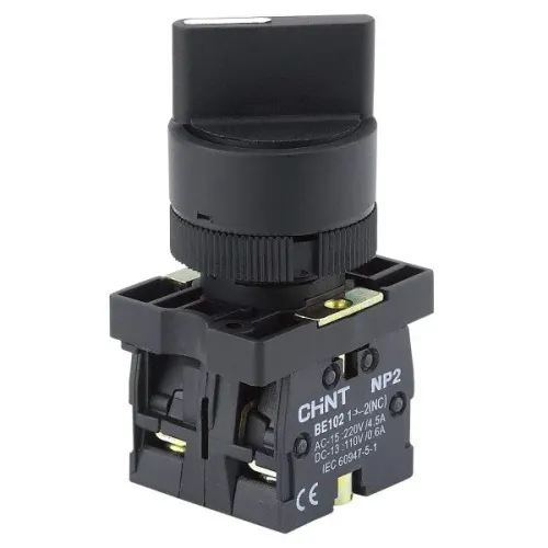 Переключатель NP2-ED21 2 положения с фиксацией 1NO IP40 Переключатель NP2-ED21 2 положения с фиксацией 1NO IP40