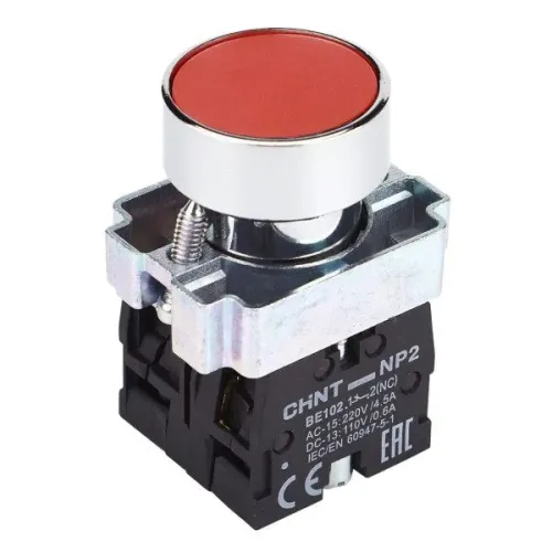 Кнопка NP2-BA45 без підсвітки червона 1NO+1NC IP40 Кнопка NP2-BA45 без підсвітки червона 1NO+1NC IP40