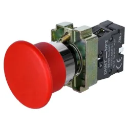 Кнопка "Грибок" d40мм із самоповерненням NP2-BC42 без підсвітки червона 1NC IP40 Кнопка "Грибок" d40мм із самоповерненням NP2-BC42 без підсвітки червона 1NC IP40