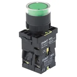 Кнопка пластикова NP2-EW3365 1NO+1NC зелена AC/DC 230В(LED) IP40 Кнопка пластикова NP2-EW3365 1NO+1NC зелена AC/DC 230В(LED) IP40