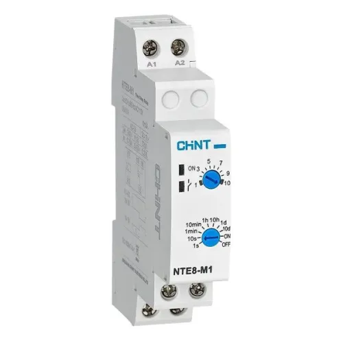Реле часу NTE8-M1 AC230V затримка на увімкнення із налаштуваннями 1CO Реле часу NTE8-M1 AC230V затримка на увімкнення із налаштуваннями 1CO