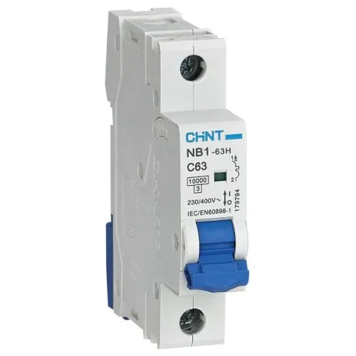 Модульний автоматичний вимикач NB1-63H 1P B63 10kA DB Модульний автоматичний вимикач NB1-63H 1P B63 10kA DB
