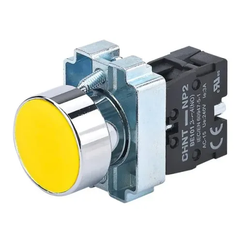 Кнопка NP2-BA51 без підсвітки жовта 1NO IP40 Кнопка NP2-BA51 без підсвітки жовта 1NO IP40