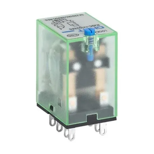 Реле проміжне із кнопкою тест NJDC-17(D)/2Z PLU DC24V з LED інд. 10A 2 групи кон-тів Реле проміжне із кнопкою тест NJDC-17(D)/2Z PLU DC24V з LED інд. 10A 2 групи кон-тів