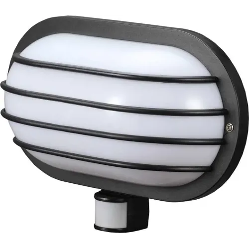 Светильник настенный с датчиком движения e.sensor.lum.69.e27.black(черный) 180°, IP44 Светильник настенный с датчиком движения e.sensor.lum.69.e27.black(черный) 180°, IP44