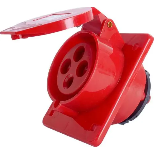 Силовая розетка, встраиваемая e.socket.pro.4.32.wall, 4п., 380В, 32А (424) Силовая розетка, встраиваемая e.socket.pro.4.32.wall, 4п., 380В, 32А (424)