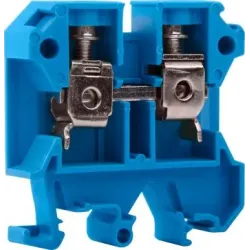 Клемная колодка наборная на DIN-рельсе e.tc.din.pro.16.blue, синяя, без крышки Клемная колодка наборная на DIN-рельсе e.tc.din.pro.16.blue, синяя, без крышки