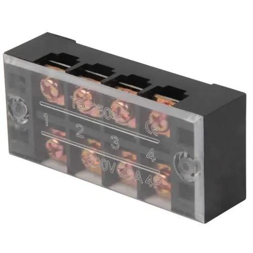 Клемная колодка защищена e.tc.protect.25.4, 25А, 4 полюса Клемная колодка защищена e.tc.protect.25.4, 25А, 4 полюса