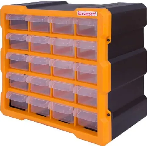 Органайзер пластиковий, e.toolbox.pro.18, 20-секційний 267х157х262мм Органайзер пластиковий, e.toolbox.pro.18, 20-секційний 267х157х262мм