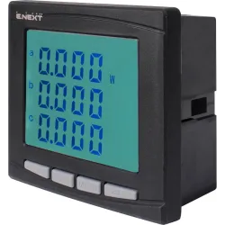 Анализатор параметров сети e.meter.pro.96.m.lcd 96х96мм, АС 230В, 5А, 0-450В, RS-485 Анализатор параметров сети e.meter.pro.96.m.lcd 96х96мм, АС 230В, 5А, 0-450В, RS-485