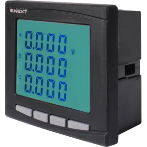 Анализатор параметров сети e.meter.pro.96.m.lcd 96х96мм, АС 230В, 5А, 0-450В, RS-485 Анализатор параметров сети e.meter.pro.96.m.lcd 96х96мм, АС 230В, 5А, 0-450В, RS-485