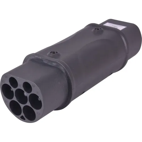 Перехідник e.charge.adapter.T2-GBT-1 із Т2 на GBT, моноліт, 32А, 1 фаза Перехідник e.charge.adapter.T2-GBT-1 із Т2 на GBT, моноліт, 32А, 1 фаза
