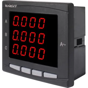 Анализатор параметров сети e.meter.pro.96.m.led 96х96мм, АС 230В, 5А, 0-450В, RS-485 Анализатор параметров сети e.meter.pro.96.m.led 96х96мм, АС 230В, 5А, 0-450В, RS-485