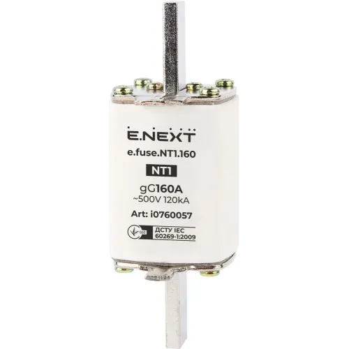Запобіжник плавкий e.fuse.NT1.160, габарит 1, 160А Запобіжник плавкий e.fuse.NT1.160, габарит 1, 160А