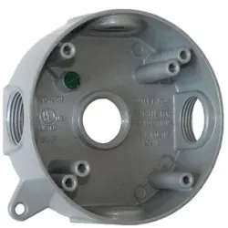 Коробка розподільча (монтажна) металева без кришки e.industrial.pipe.db.round.thread.5.x.3/4", кругла на 5 різьбових вводів для труб 3/4" Коробка розподільча (монтажна) металева без кришки e.industrial.pipe.db.round.thread.5.x.3/4", кругла на 5 різьбових вводів для труб 3/4"