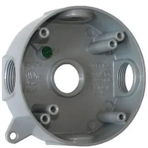 Коробка розподільча (монтажна) металева без кришки e.industrial.pipe.db.round.thread.5.x.3/4", кругла на 5 різьбових вводів для труб 3/4" Коробка розподільча (монтажна) металева без кришки e.industrial.pipe.db.round.thread.5.x.3/4", кругла на 5 різьбових вводів для труб 3/4"