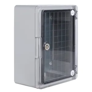 Корпус з ABS-пластику e.plbox.pro.p.28.21.13.tr з прозорими дверцятами 280х210х130мм IP65 Корпус з ABS-пластику e.plbox.pro.p.28.21.13.tr з прозорими дверцятами 280х210х130мм IP65