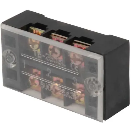 Клемна колодка захищена e.tc.protect.25.3, 25А, 3 полюса Клемна колодка захищена e.tc.protect.25.3, 25А, 3 полюса
