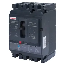 Силовой автоматический выключатель e.industrial.ukm.100R.63 с регулировкой, 3р, 63А Силовой автоматический выключатель e.industrial.ukm.100R.63 с регулировкой, 3р, 63А