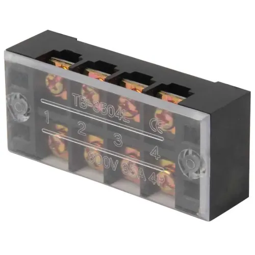 Клемна колодка захищена e.tc.protect.35.4, 35А, 4 полюса Клемна колодка захищена e.tc.protect.35.4, 35А, 4 полюса