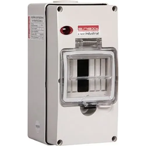 Корпус распределительный e.industrial.box.4, до 4-х модулей, влагозащищенный, IP65 Корпус распределительный e.industrial.box.4, до 4-х модулей, влагозащищенный, IP65