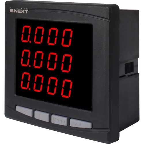 Цифровой амперметр врезной e.meter.pro.96.a.led 96х96мм, АС 230В, 5А Цифровой амперметр врезной e.meter.pro.96.a.led 96х96мм, АС 230В, 5А