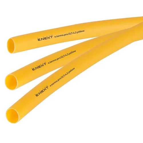 Термоусаджувальна трубка з клейовим шаром e.termo.pro.12,7.4,2.yellow, 12,7/4,2, 1м, жовта Термоусаджувальна трубка з клейовим шаром e.termo.pro.12,7.4,2.yellow, 12,7/4,2, 1м, жовта