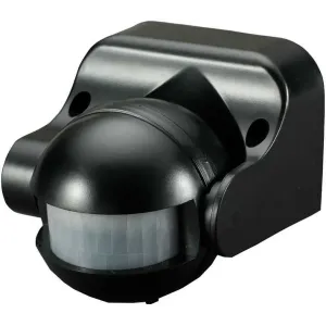 Датчик руху інфрачервоний e.sensor.pir.09.black(чорний), 180°, IP44 Датчик руху інфрачервоний e.sensor.pir.09.black(чорний), 180°, IP44