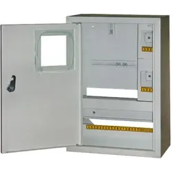 Корпус e.mbox.stand.n.f1.16.z металевий, під 1-ф. лічильник, 16 мод., навісний, з замком Корпус e.mbox.stand.n.f1.16.z металевий, під 1-ф. лічильник, 16 мод., навісний, з замком