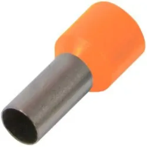 Изолированный наконечник втулочный e.terminal.stand.e4009.orange 4,0 кв.мм, оранжевый, 100шт Изолированный наконечник втулочный e.terminal.stand.e4009.orange 4,0 кв.мм, оранжевый, 100шт