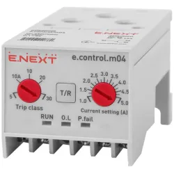 Реле захисту двигуна e.control.m04, 1-5А Реле захисту двигуна e.control.m04, 1-5А