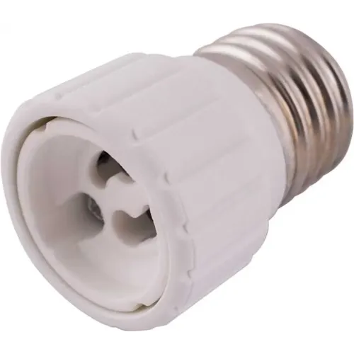 Переходник e.lamp adapter.Е27/GU10.white, с патрона Е27 на GU10, пластиковый Переходник e.lamp adapter.Е27/GU10.white, с патрона Е27 на GU10, пластиковый