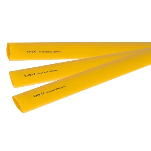 Термоусаджувальна трубка з клейовим шаром e.termo.pro.19,1.6,3.yellow, 19,1/6,3, 1м, жовта Термоусаджувальна трубка з клейовим шаром e.termo.pro.19,1.6,3.yellow, 19,1/6,3, 1м, жовта